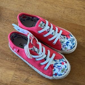 NWT/ Joules | girl shoe size 11 flowers pink espadrilles